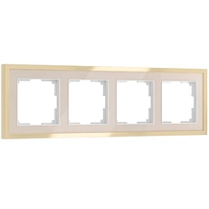 Изображение Рамка на 4 поста Baguette (айвори/латунь) W0042851