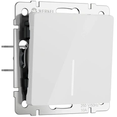 Изображение Выключатель одноклавишный с подсветкой (белый акрил) W1110141